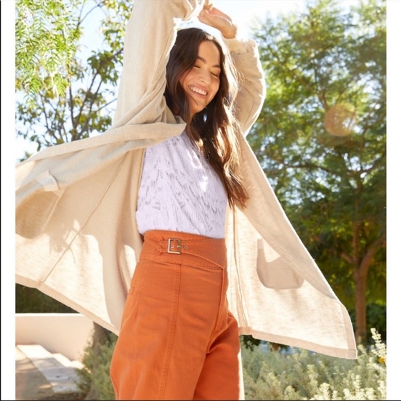 DONNI Ribbed Open Front Cardigan Jacket - Picture 4 of 15